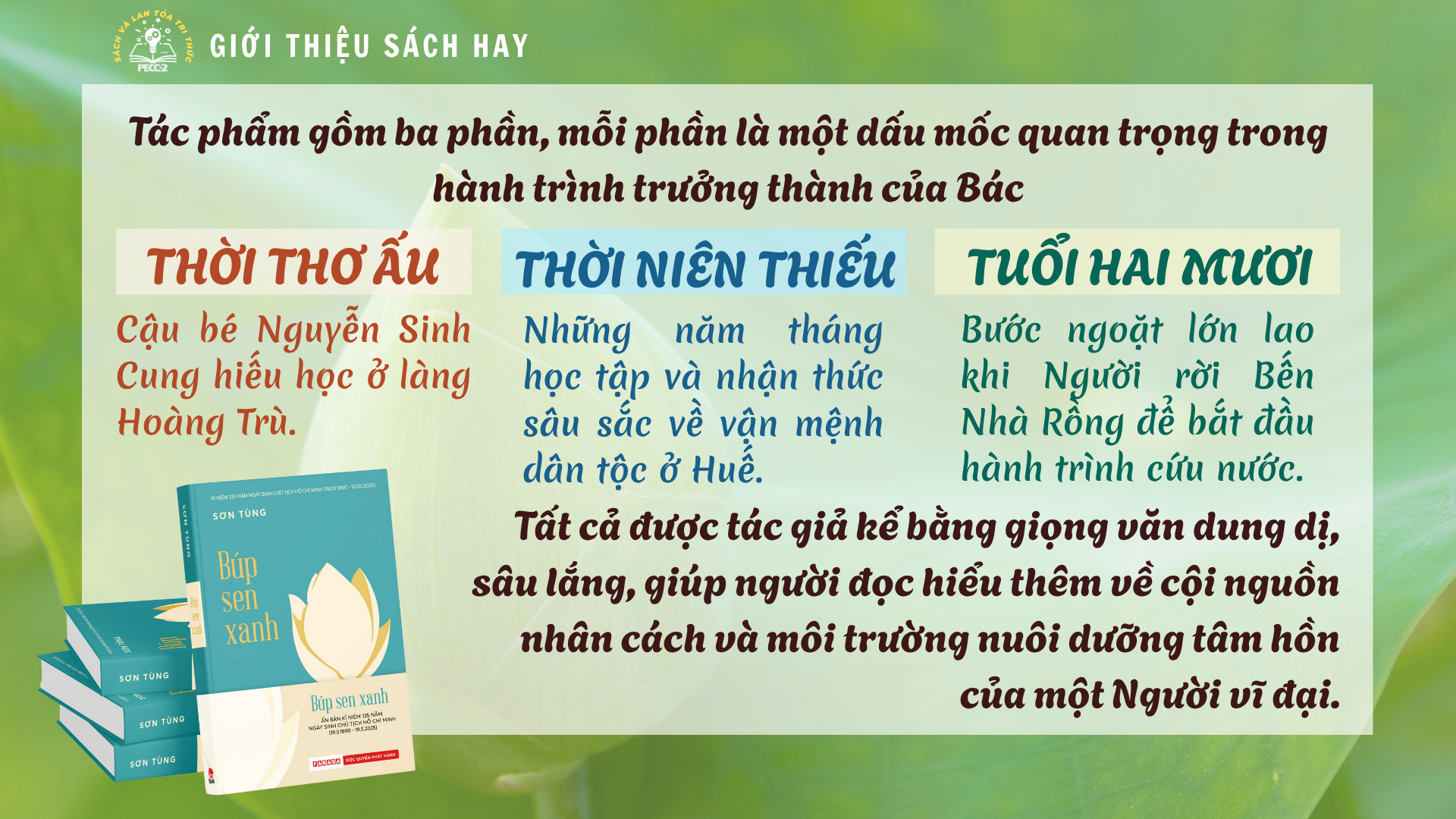 Giới thiệu sách Búp sen xanh